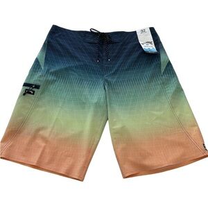 Billabong Board Shorts Fluid Pro Performance 20" Multi Color NWT Men’s Size 32